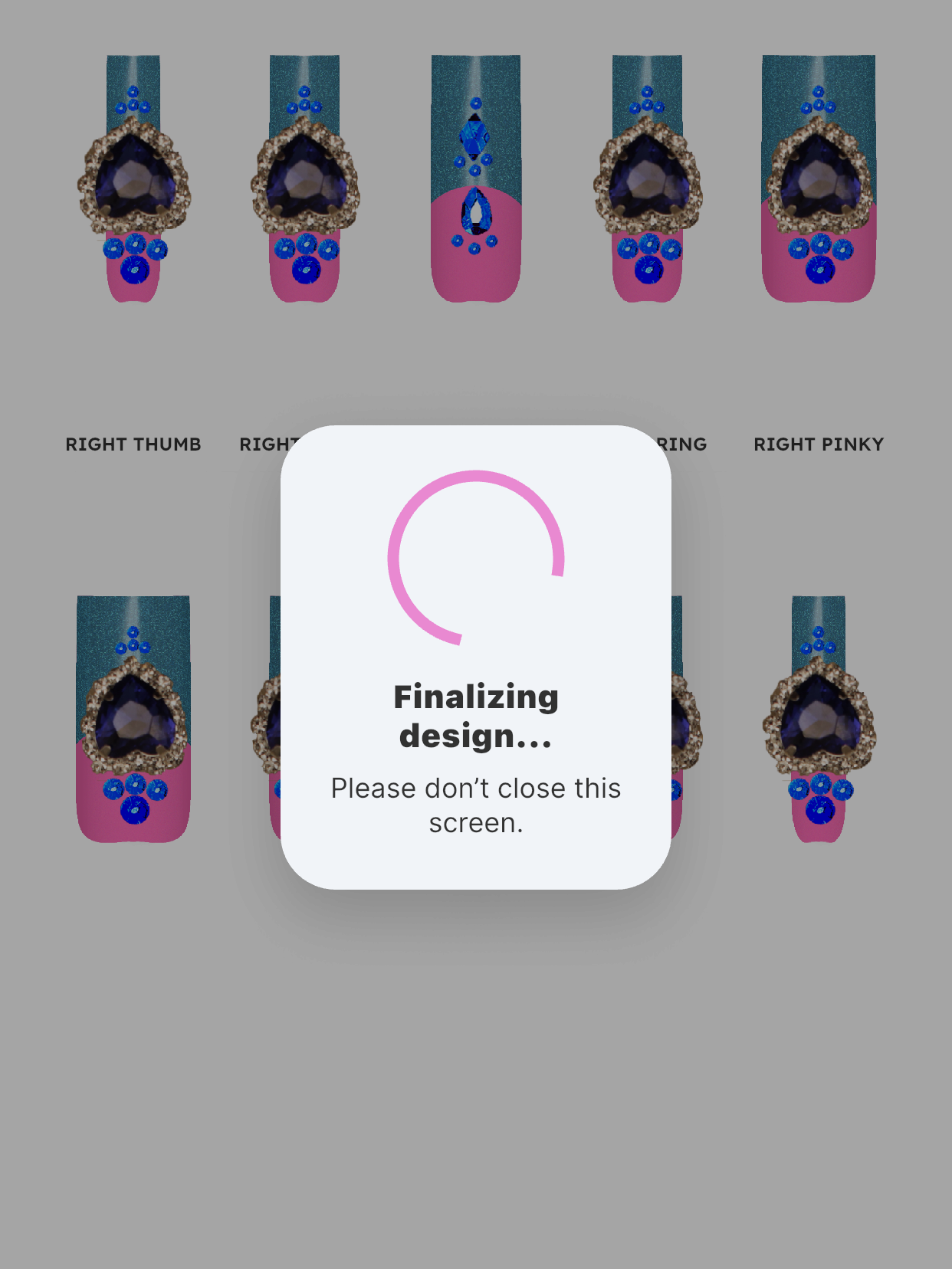 AI Nail Assistant Generation aD0YMv7qdV98UVIe9pjo