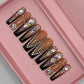 Nailzotica French Tip Reusable Acrylic Gel UV High Quality Handmade Luxury Press On Nails