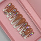 Nailzotica French Tip Reusable Acrylic Gel UV High Quality Handmade Luxury Press On Nails