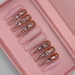 Nailzotica French Tip Reusable Acrylic Gel UV High Quality Handmade Luxury Press On Nails
