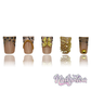 Arrogant Animal - Short Length 25mm Duck Shape Animal Print Gold Charms French Tip Reusable Acrylic Gel UV Hand-Painted High Quality Handmade Luxury Press On Duck Nails