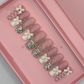 Nailzotica Medium Length Reusable Acrylic Gel UV High Quality Handmade Luxury Press On Nails
