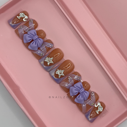 Nailzotica Duck Shape Reusable Acrylic Gel UV High Quality Handmade Luxury Press On Nails
