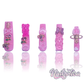 Charm Couture - Long Length 40mm Pink Square Shape Multi-Charm Acrylic Reusable UV Gel High Quality Handmade Luxury Press On Nails