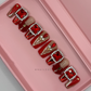 Nailzotica French Tip Reusable Acrylic Gel UV High Quality Handmade Luxury Press On Nails
