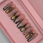 Nailzotica Medium Length Reusable Acrylic Gel UV High Quality Handmade Luxury Press On Nails
