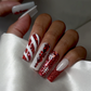Nailzotica Holiday Christmas Edition Winter Reusable Acrylic Gel UV High Quality Handmade Luxury Press On Nails