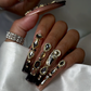 Nailzotica Extra Long Length Reusable Acrylic Gel UV High Quality Handmade Luxury Press On Nails