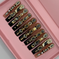 Nailzotica Extra Long Length Reusable Acrylic Gel UV High Quality Handmade Luxury Press On Nails