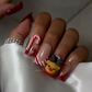Nailzotica Holiday Christmas Edition Winter Reusable Acrylic Gel UV High Quality Handmade Luxury Press On Nails