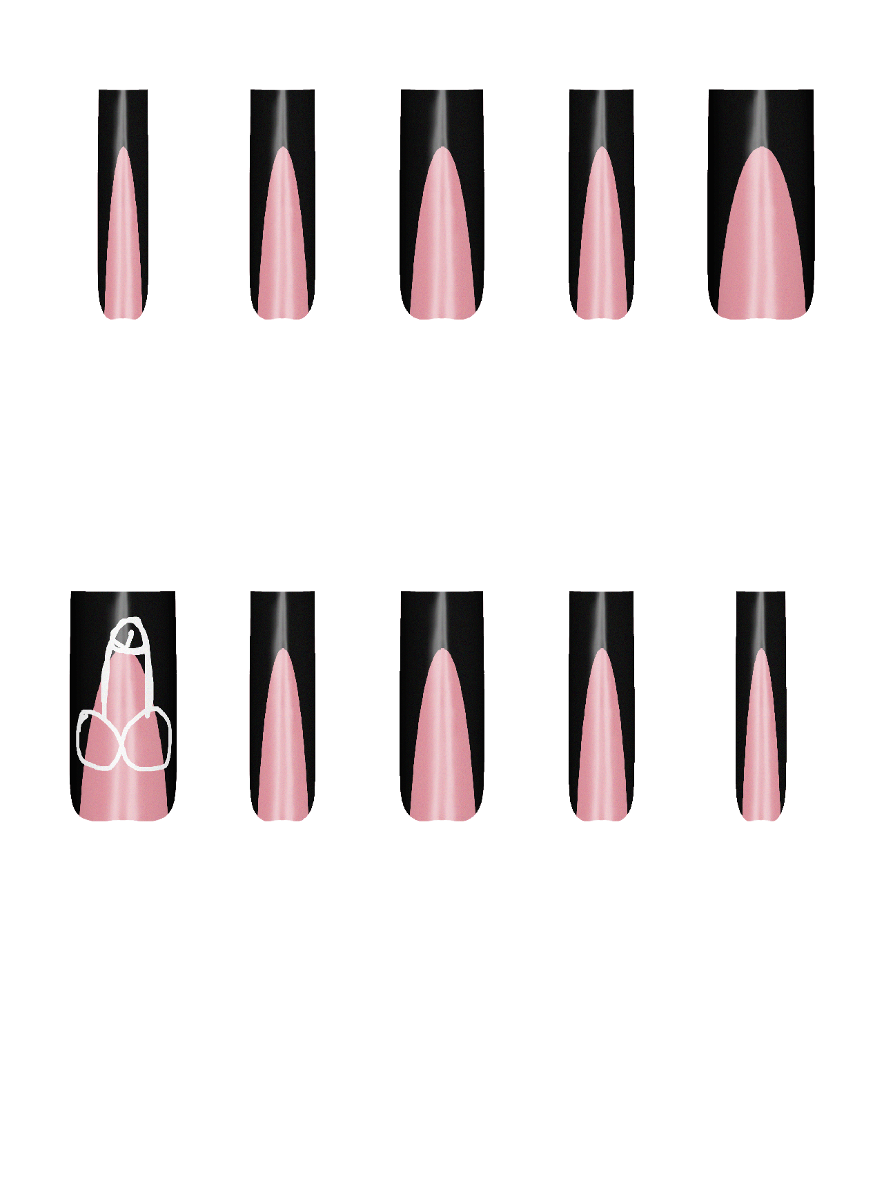 Handmade Acrylic Press On Nails By @user739473 3gkcUy8g4XjzZpGTkudv