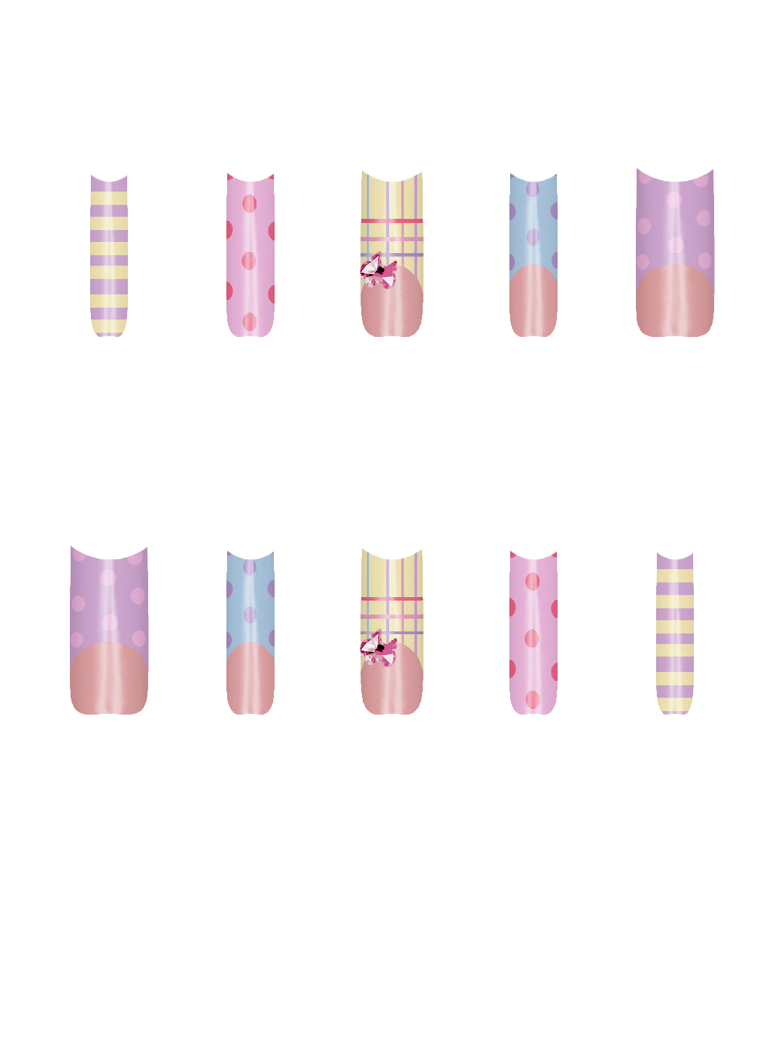 Circle Shapes Basic Line Shape Gem Rhinestone Pink Bling  Handmade Acrylic Press On Nails By @pinkk&glitter.nails 9oLpaY7XJPsGoRYIX4It