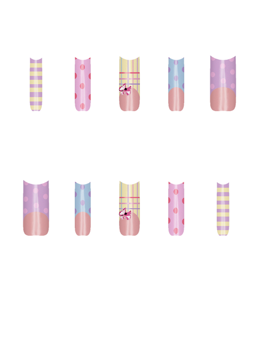 Circle Shapes Basic Line Shape Gem Rhinestone Pink Bling  Handmade Acrylic Press On Nails By @pinkk&glitter.nails 9oLpaY7XJPsGoRYIX4It