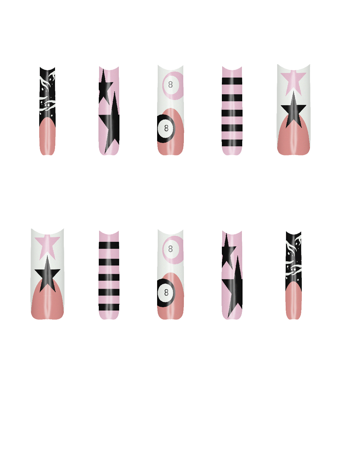 Circle Shapes Basic Star Space Sky Sparkle Twinkle Shine Celestial Line Shape Minimal Clean Modern Sans serif Poppins Text Font  Handmade Acrylic Press On Nails By @pinkk&glitter.nails 9rNTrU49kOh1xftcn7IZ